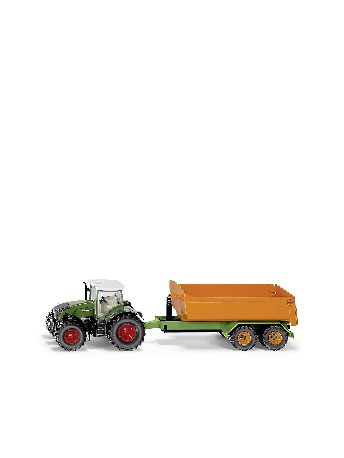 SIKU | Fendt Traktor mit Hakenliftfahrgestell und Mulde | 